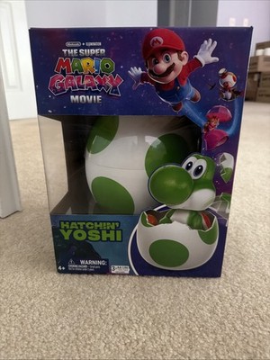 Hatchin Yoshi Figure Super Mario Movie Interactive Toy Lights Sounds New