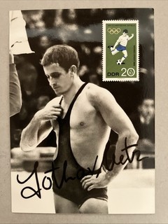 Lothar Metz • Ringen • Olympia 1968 • Postkarte • nicht versandt