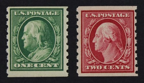 CKStamps: US Stamps Collection Scott#392 393 1c 2c Mint H OG