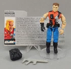 Hasbro G.I. Joe ARAH Vintage Action Figure w/ File Card - Mercer (Renegade)