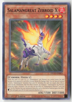 Yugioh - Salamangreat Zebroid X ETCO-EN003 1st Edition - Eternity Code