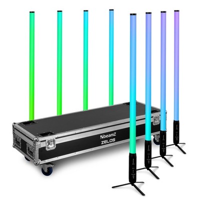 BeamZ Pro Zelos Akku LED-Tube 8er Tourset - IP65 - W-DMX - für DJ & Event