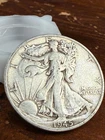 1945-S Walking Liberty Half Dollar VF/XF 50c 90% Silver San Francisco