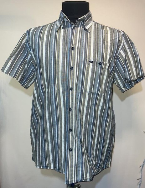 Men Camel Active Shirt Grey Cotton 40 /L / 48 #6VTK