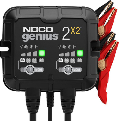 NOCO GENIUS2X2: 2-Bank 4A (2A Pro Bank) Batterieladegerät Für Auto & Motorrad   
