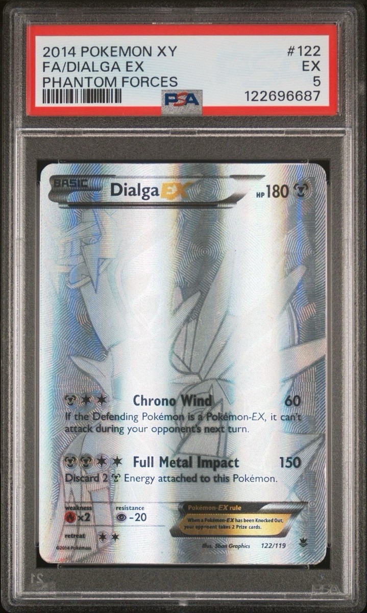 silver dialga pokemon card Dialga EX 122/119 main image 1