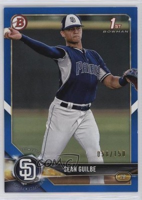 2018 Bowman Draft Blue 58/150 Sean Guilbe #BD-144 b9e