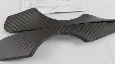 Original RENAULT Clio IV Nebelscheinwerfer Verkleidungsatz karbon L+R 8201345043 - Bild 1 von 3