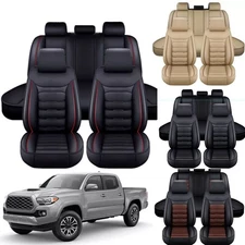 For Ford Mustang Car Seat Covers Full Set Leather Front Rear 2/5 Seaters Cushion