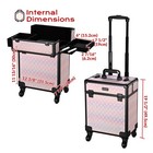 Byootique 3-Piece Makeup Train Cases Cosmetic Organizer Kit Blush ForgetMeNo — photo 7