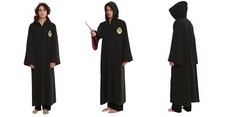 Harry Potter Hogwarts Hooded Robe Cosplay Costume Wizard Cloak Hoodie Mens L/XL