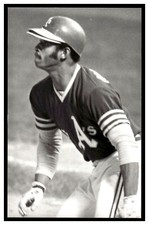 Angel Mangual Oakland Athletics Vintage Baseball Postcard RD14-01