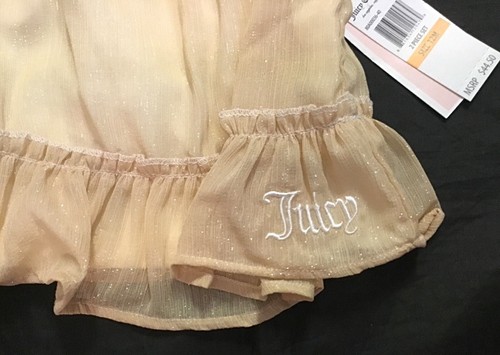 NWT Infant Girls Juicy Couture Two Piece Tank Top Diaper Cover Set SZ 12M - Picture 6 of 10