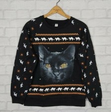 VTG RETRO 80S OVERSIZED BRIGHT CRAZY USA SWEATSHIRT SWEATER JUMPER USA SPORTS