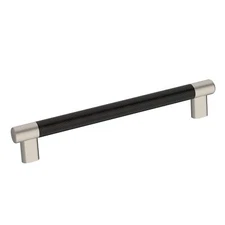 Amerock Cabinet Pull Satin Nickel/Oil-Rubbed Bronze 8" C2C Esquire