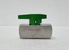 NUPRO SS-8P6T4 QUARTER TURN 1/2" FNPT PLUG VALVE