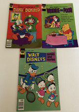 3 Vintage Comic Books 1977 Disney Winnie the Pooh  Daisy &Donald Comics &Stories