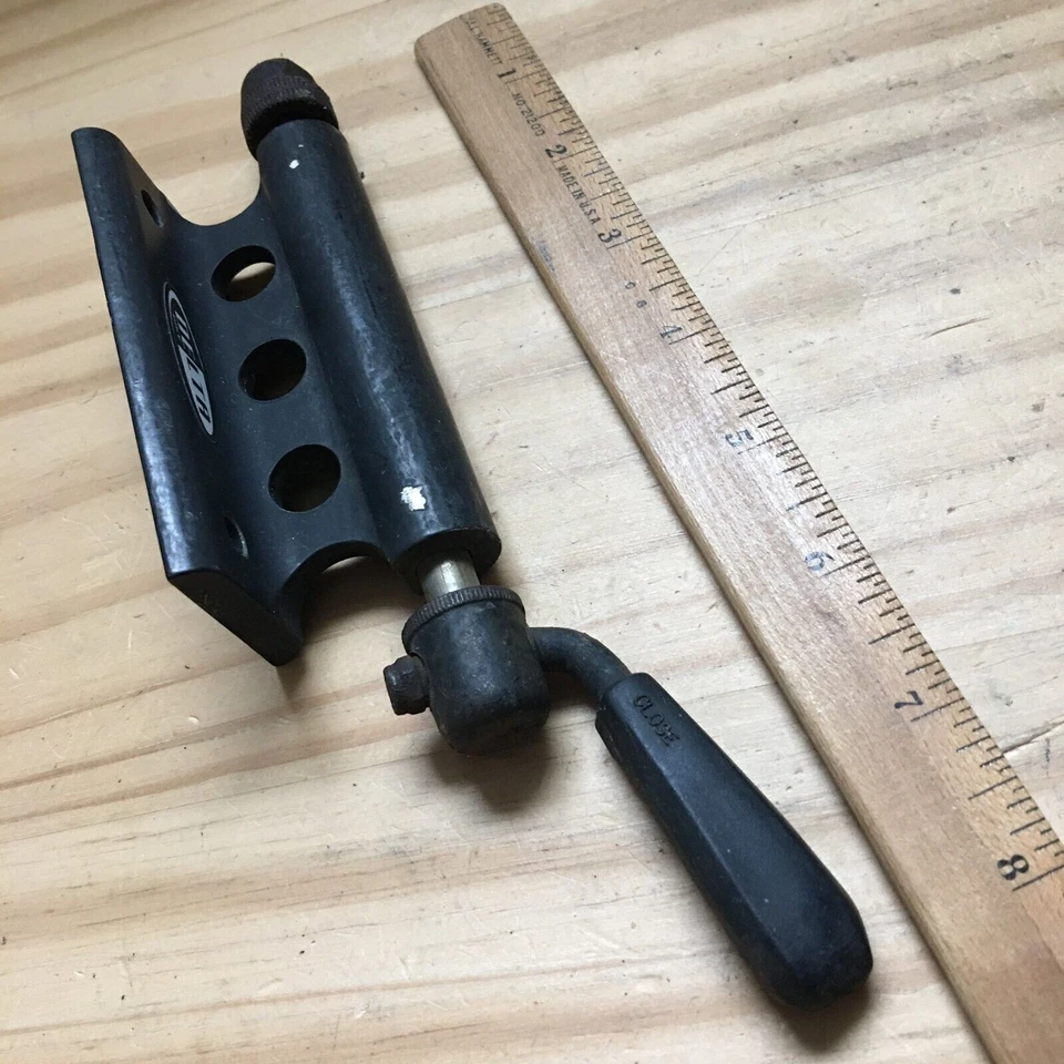 Enganche de bicicleta Delta original vintage negro rígido 6061-cuerpo de aluminio con pincho de 9 mm Foto 3 de 4