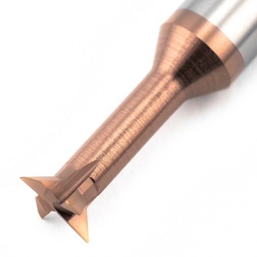 6mm 45 Degree 4 Flute Dovetail End Mill HRC58 Carbide Steel Cutter Tool Bit - Afbeelding 3 van 5