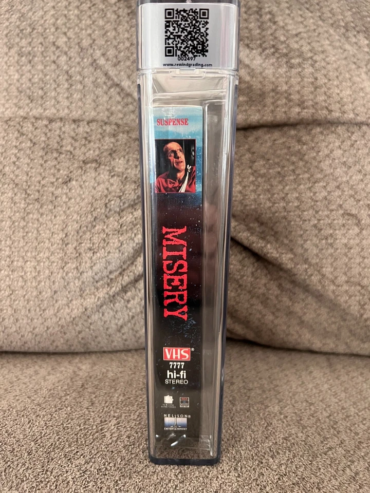 MISERY VHS REWIND Graded BOX 9.2 MINT/SEAL 4.5/5 w/Watermarks Factory Sealed Foto 4 de 4