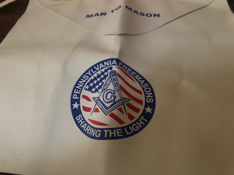 vintage man to mason apron