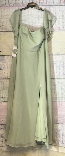 Azazie Sue Dusty Sage Dress Women’s US Size A20