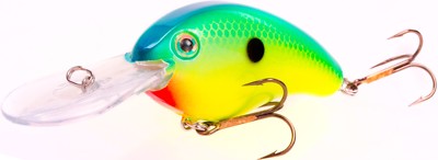 Strike King Crankbait HC4-503 WIDE WOBBLE Rattling Chartreuse Blue Back Lure