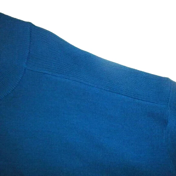 Nuevo sin etiquetas Suéter Azul Acrílico Lana Merino 2XB 1/4 Cortador de Cremallera y Buck Para Hombre Precio de venta sugerido por el fabricante $168 Foto 4 de 4