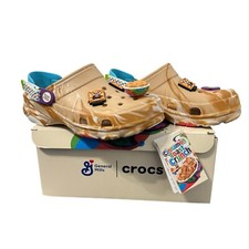 Crocs X Classic Cinnamon Toast Crunch Kid Size 6 Clogs 207925-2E9 Womens 8 Men 6