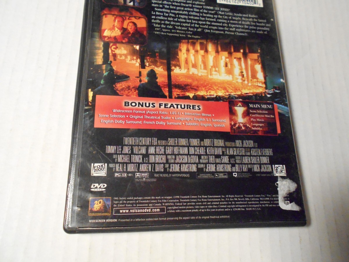 Volcano Tommy Lee Jones widescreen w/ Index Card Tested | eBay