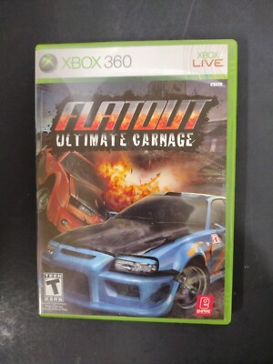 FlatOut: Ultimate Carnage Xbox 360 Complete CIB w/ Manual TESTED 