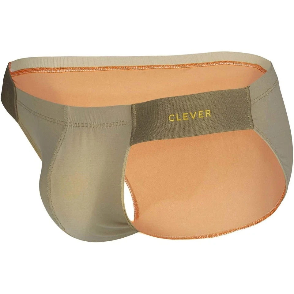 Clever Moda Secure Brief men underwear bikini male micro slip neutral skin tone - Image 3 of 4