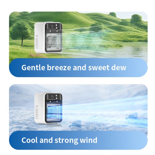 Personal Air Conditioner Cooler Fan Portable Mini Space AC 2-Speeds Humidifier - Picture 7 of 40