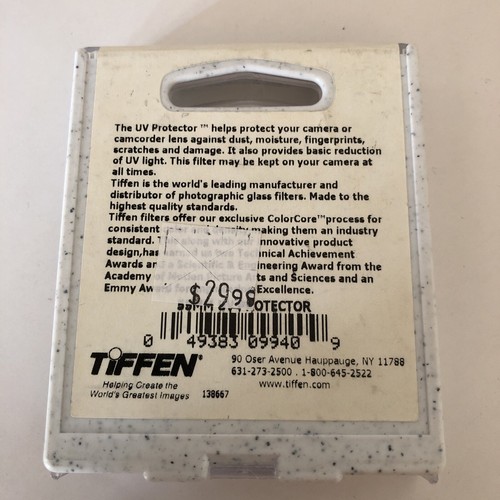 Tiffen 55UVP 55mm Filter NOS NIB Brand New Open Box - Picture 2 of 2