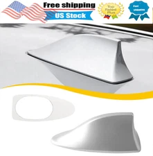 Fit For 2015-19 Hyundai Sonata-Elantra Ebony Shark Fin Roof Antenna Cover Silver
