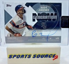 Eloy Jimenez 2022 Topps Clearly Authentic Auto Generation Now GNA-Ej White Sox