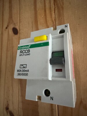 Crabtree Starbreaker 80a 30ma 2 polig RCD RCCB 380/S030 Split Load