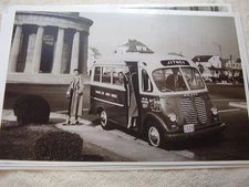 1950 INTERNATIONAL METRO ATLANTIC CITY NJ JITNEY  11 X 17  PHOTO /  PICTURE