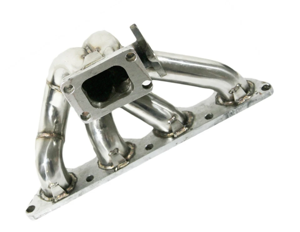 Para 90-99 MITSUBISHI ECLIPSE TALON T3 WG38 ACERO INOXIDABLE TURBO COLECTOR 4G63 1G 2G Foto 4 de 4