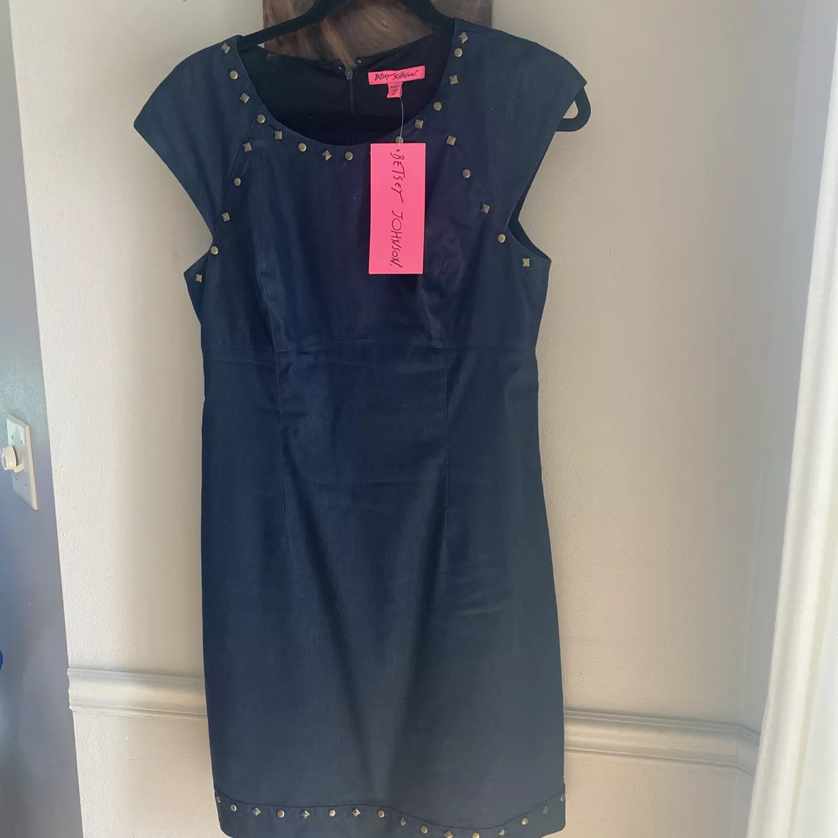 Nordstrom Rack Betsy Johnson Dress Jean Size 10 Riveted NWT eBay