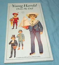 Young Harold Dress-Me Doll Vintage Mamelok Press Paper Doll 4 different Outfits