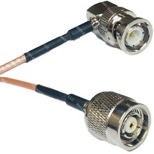 RG316 BNC MALE ANGLE to RP-TNC MALE RF Cable Rapid-SHIP LOT