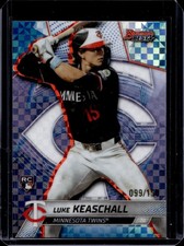 2025 Bowman's Best Luke Keaschall RC Blue X-Fractor Rookie #/150 Twins
