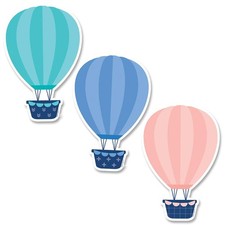 Creative Teaching Press Calm  Cool Hot Air Balloons Cut Outs, 6 in, CTP 8666