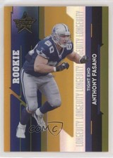 2006 Leaf Rookies & Stars Longevity Parallel Gold 19/25 Anthony Fasano #214 0a4v