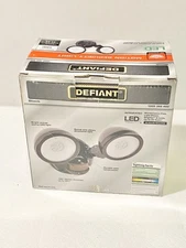Defiant Hardwired 180-Degree LED Black Motion Activated Security Light