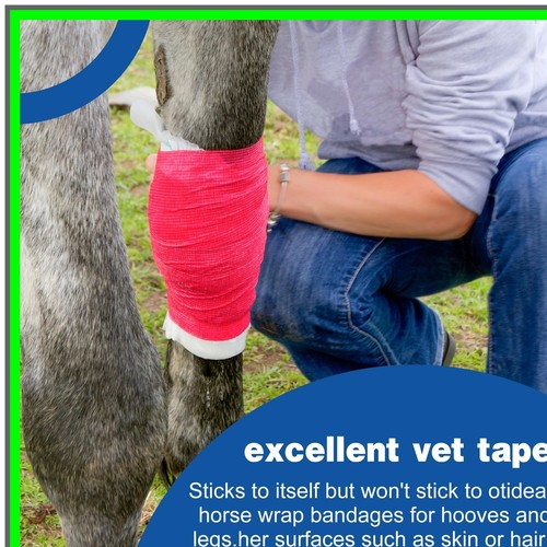 Vibrant Self-Adhesive Elastic Bandage Wraps - 12 Pack - Picture 5 of 6