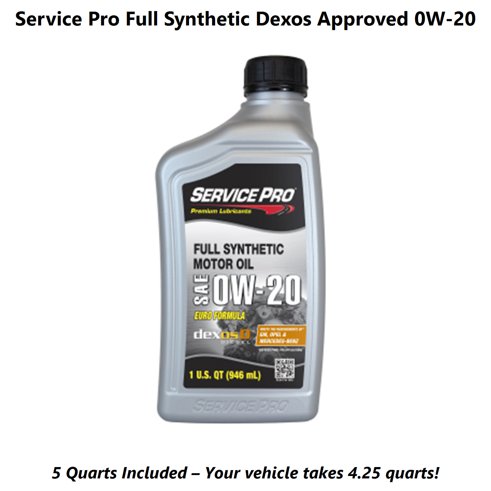 Fits: 2014 BMW i8 1.5L 6,000 Mile Synthetic Oil & Filter Kit (0W-20)