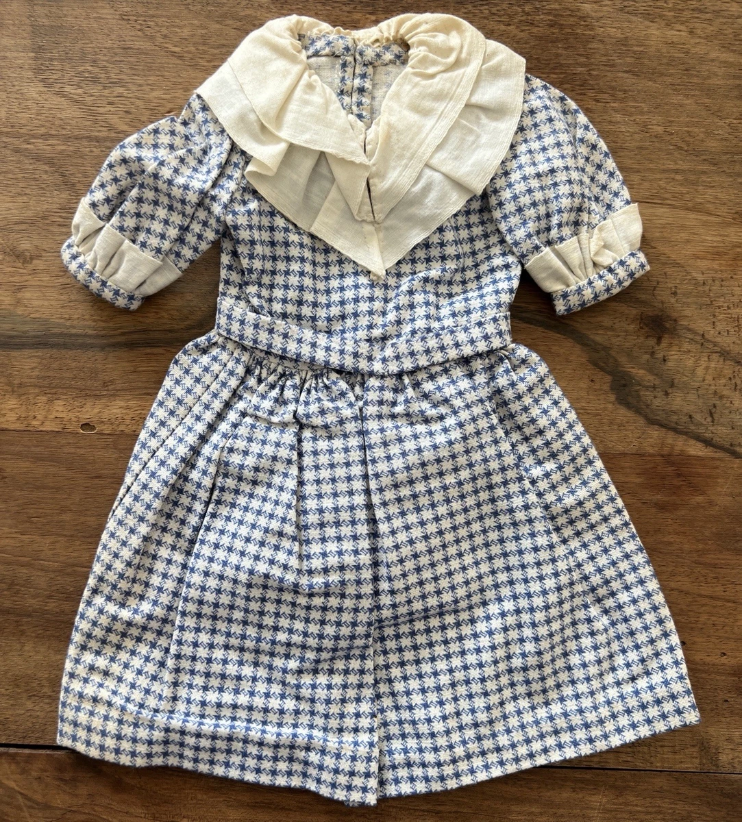 RAVISSANTE TENUE DE Poupée Ancienne, Robe Jupons & Tablier Avec Dentelle & Tulle EUR 25,00