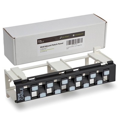 Cat6A Unshielded 12-Port Blank Toolless Modular Keystone Black